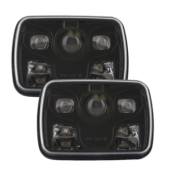 

TNOOG 5x7Inch square LED Head Lamps for Jeep Cherokee 6x7" Truck Headlights with Hi/Lo beam front Lighting replacement