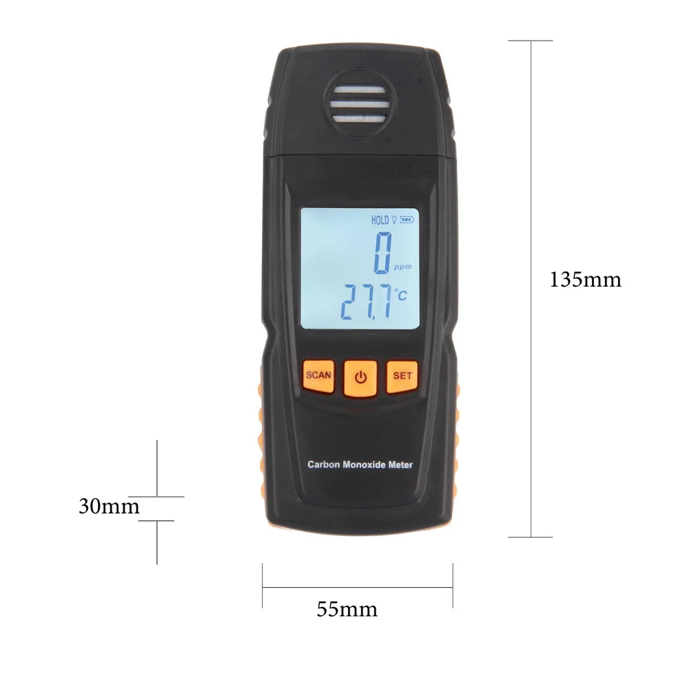 

Handheld Meter CO Gas Tester Detector Meter smart sensor portable CO Gas Detector LCD Digital Carbon Monoxide