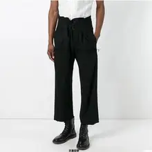 27-44! дизайн мужских повседневные Прямые брюки, свободные и свободные мужские брюки