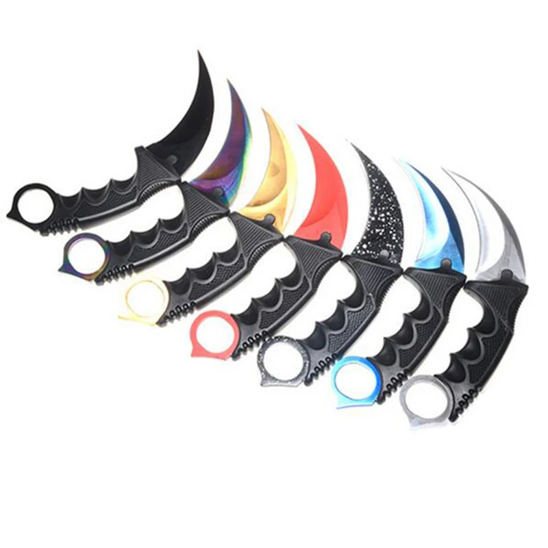 Горячее предложение! Распродажа! Ручной охотничий нож Karambit CS GO никогда не