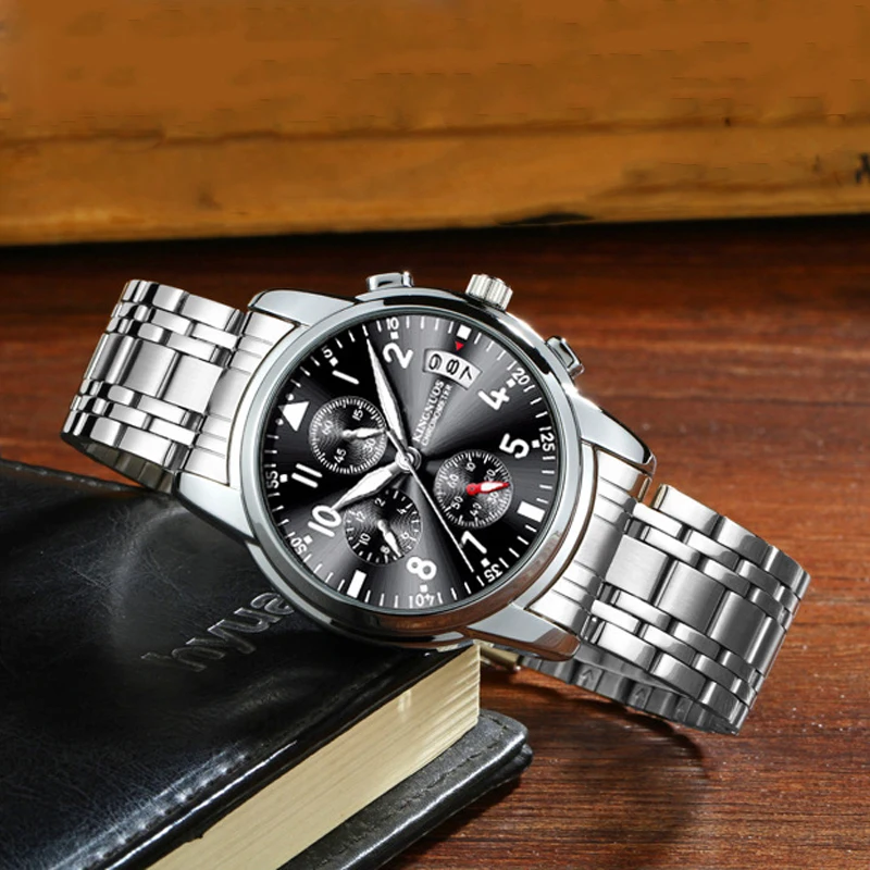 

2019 Fashion Luxury Brand Men Golden Watch Men's Waterproof Stainless Steel Quartz Watch Male Clock Relogio Masculino