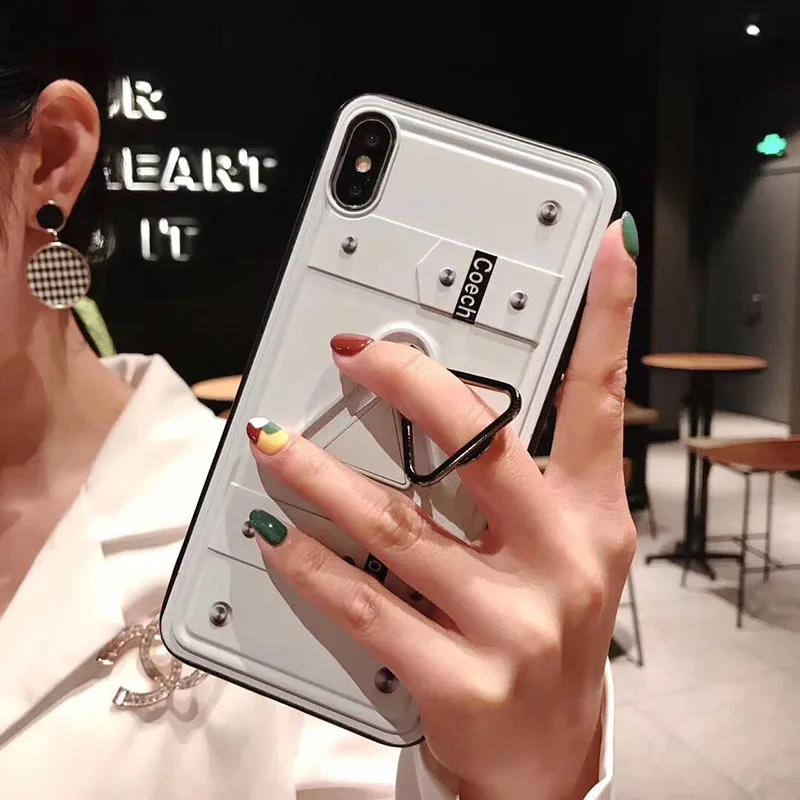 Easterm Luxury Colorful Case With Phone Holder Cell For iPhone 6 6s 7 8 Plus X XS Max XR |