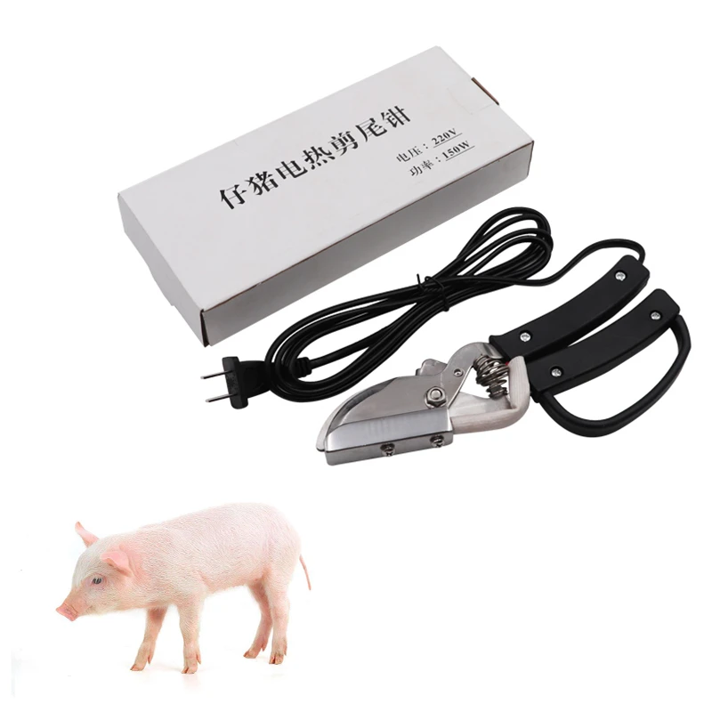 Livestock Piglet Castration Heating Tail Clamp Cutter Pig Tail Cutter