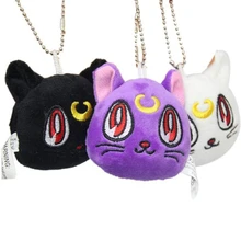 Аниме Сейлор Мун Черный кот Луна Диана плюшевая кукла игрушка брелок Косплей подвеска брелок