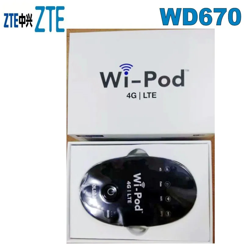 Маршрутизатор Hotspot zte WD670 4G LTE 850/1800/2300 МГц 31 Пользователь(США латинский евро