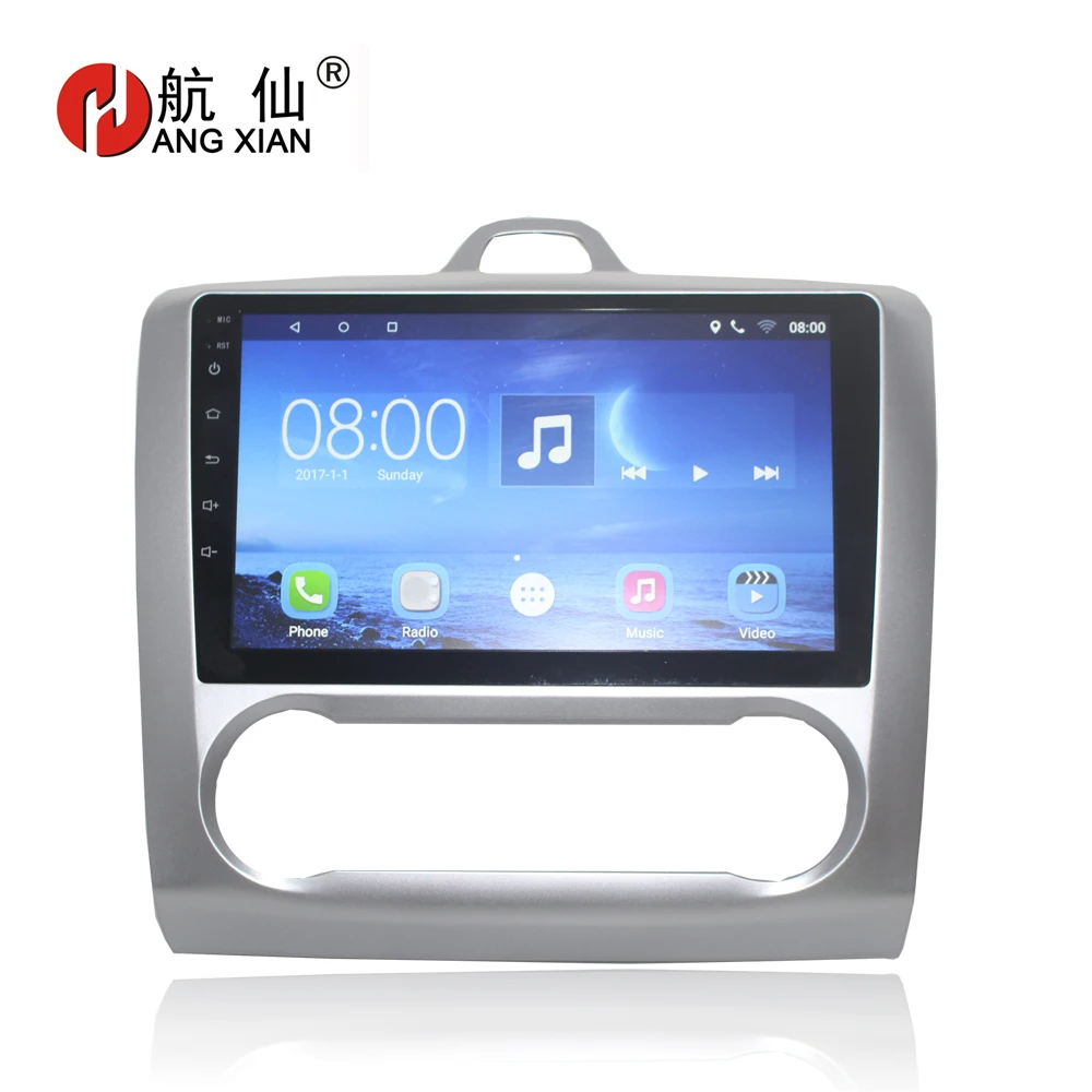 

HANGXIAN Android 7.0 9" Car Radio For Ford Focus 2 Exi MT 2004 2005 2006 2007 2008 2009 2010-2012 2Din Car dvd Player GPS Navi