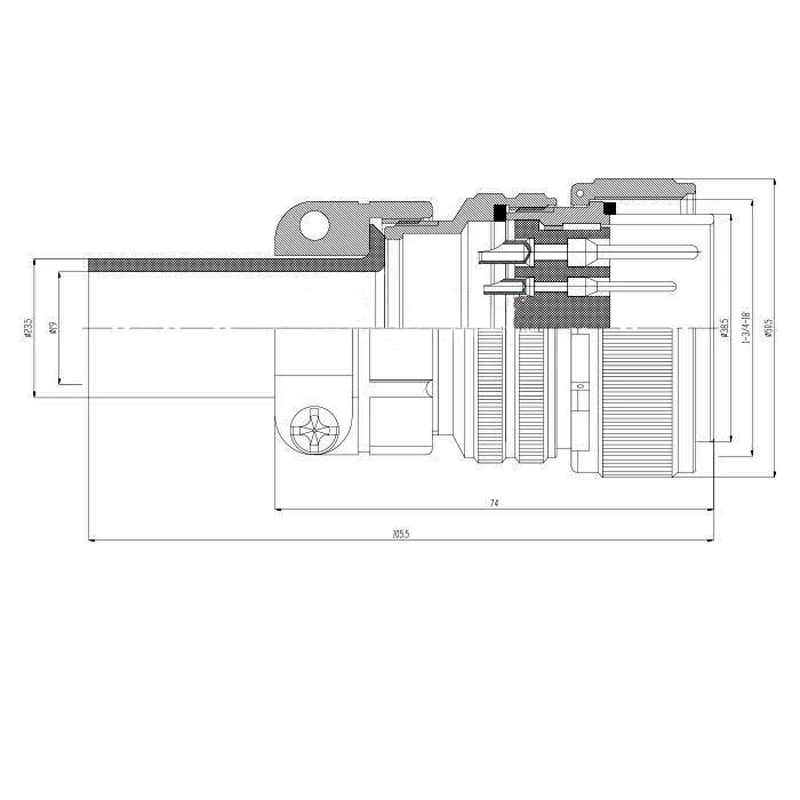 MIL-STD 5015 Servo connector Military standard connectors plug socket 28-3 28-20 28-16 28-11 28-12 28-15 28-21