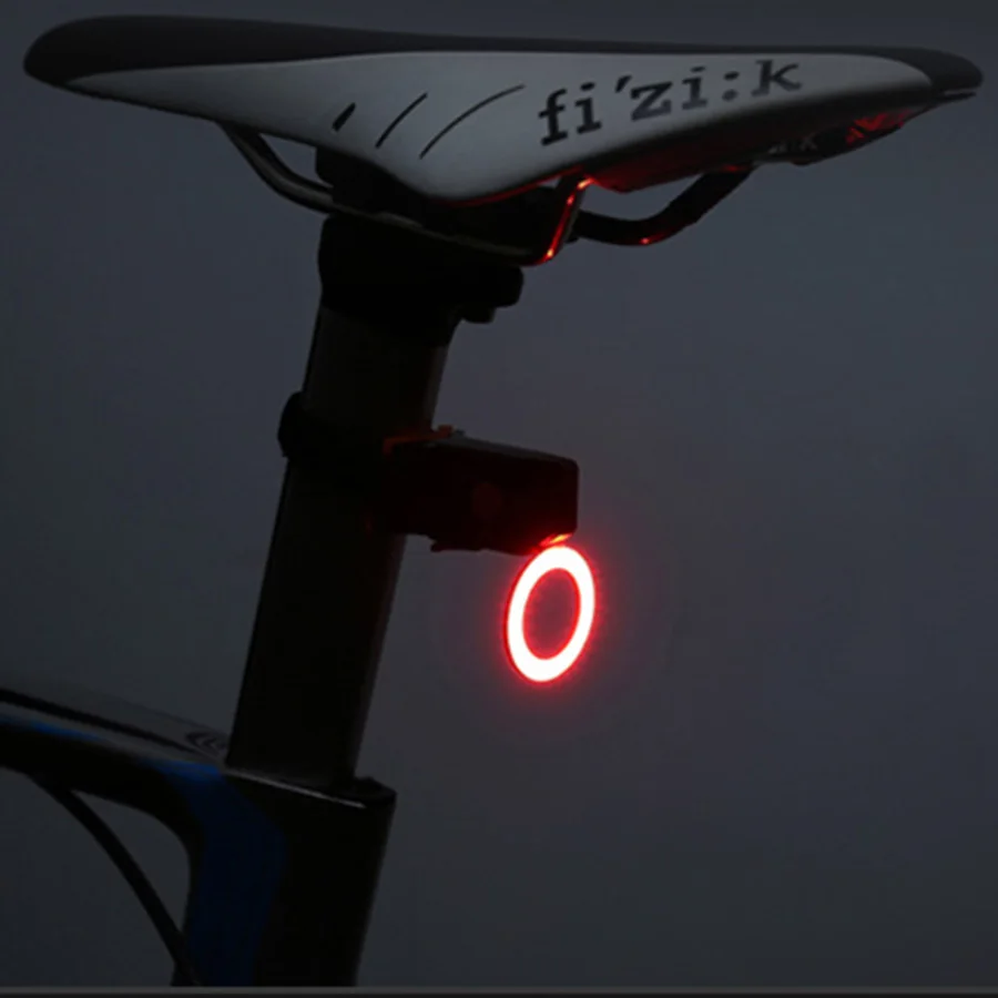 Excellent Okfeet Small Smart Tail Light USB Rechargeable Lithium Battery Constellation Bicycle Part Ebike Flickering Safety Mountain Bike 1