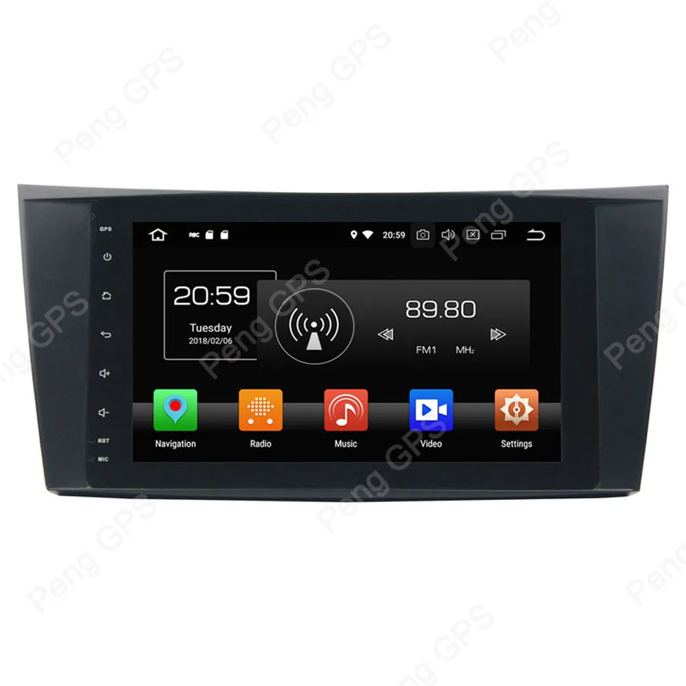 Best Octa Core DVD Player Android 8.0 Car Radio for Benz E-Class CLS W219 W211 W463 GPS Navigation IPS Screen 1024*600 Auto Headunit 3