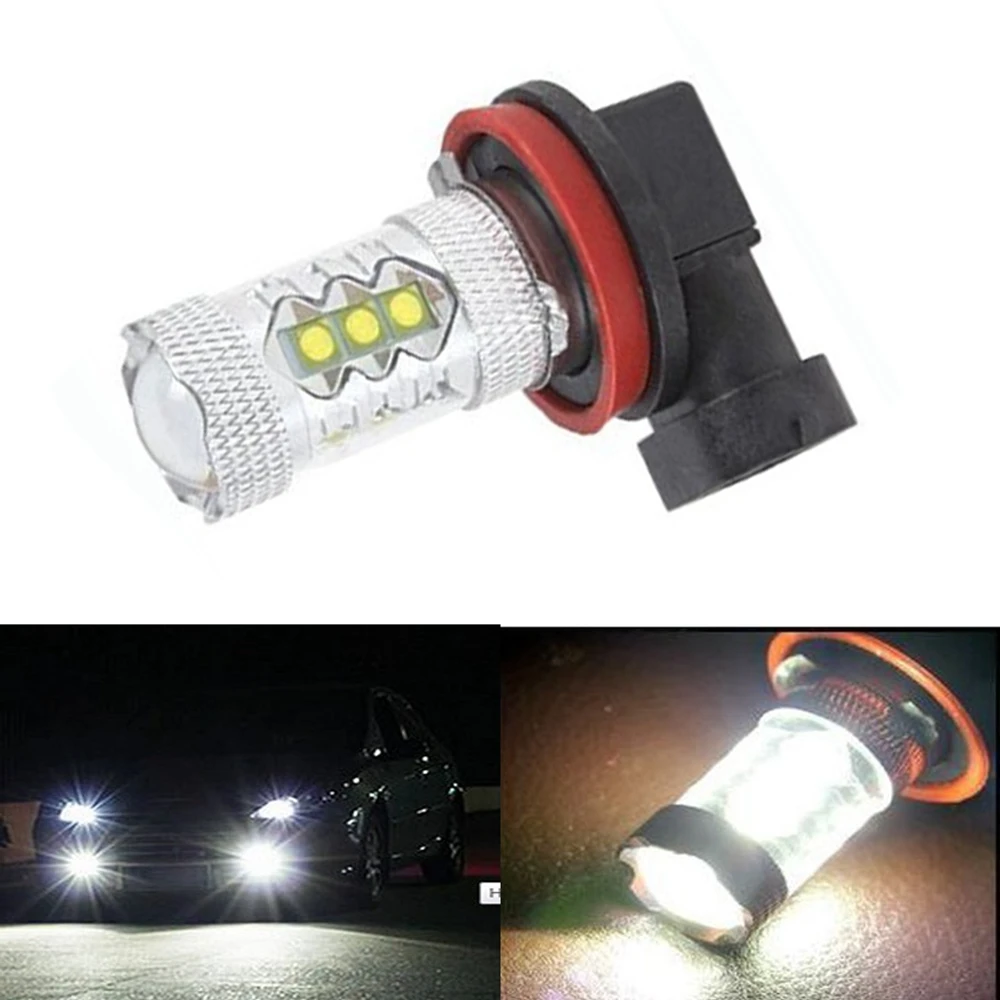 1pcs H11 High Bright 16x LED Fog Lights Lamp Car Daytime Running Light