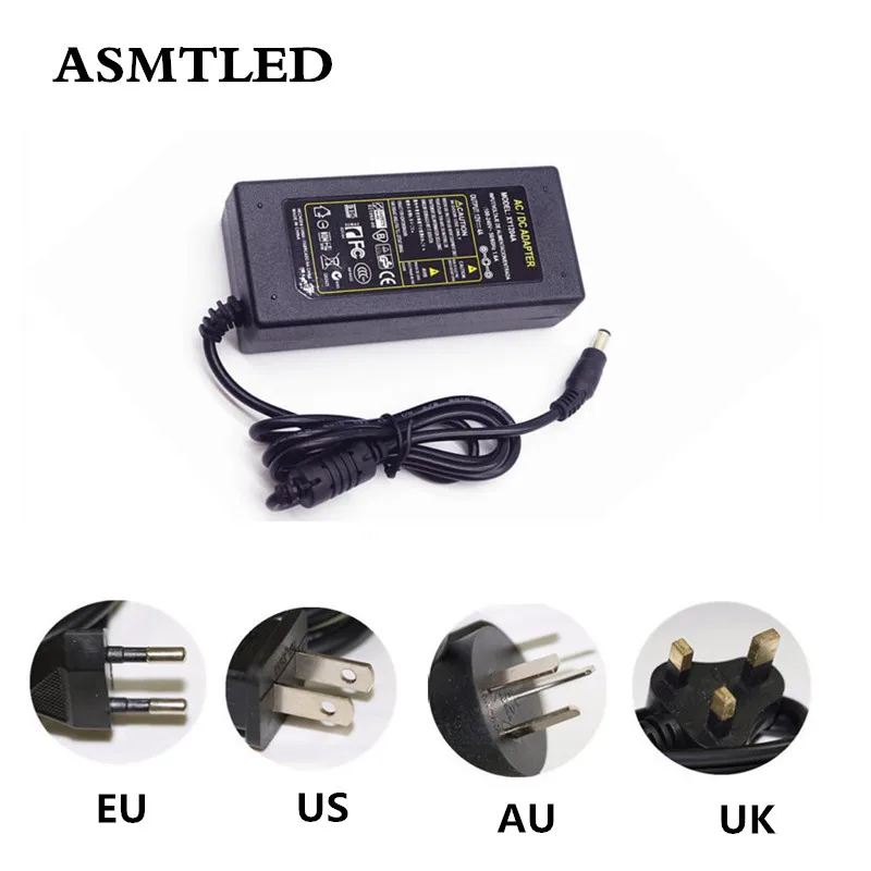 

ASMTLED AC100-240V To DC12V 1/2/3/4/5/6/7/8A lighting Transformer Power Supply Charger Adapter For SMD 3528 5050 LED Strip light