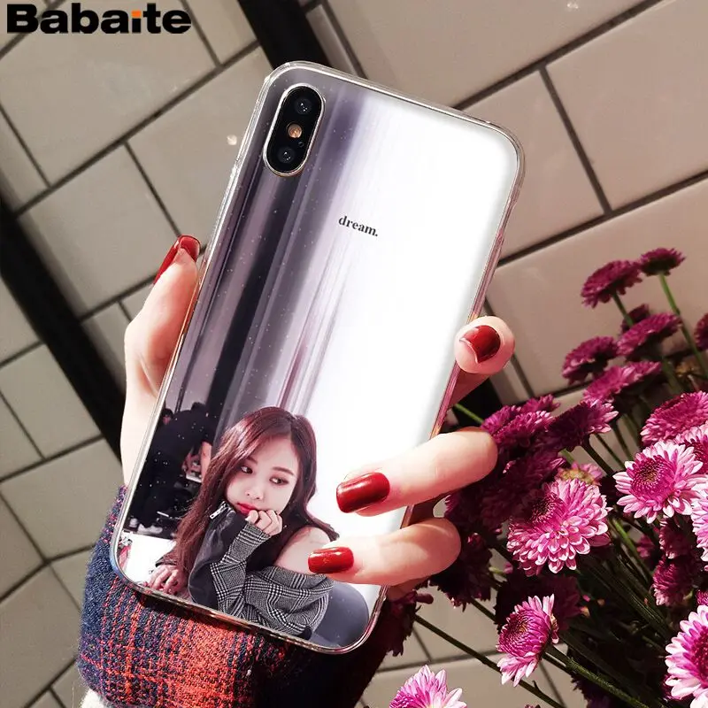 Babaite BLACKPINK ROSE Kpop DIY Painted Beautiful Phone Accessories Case for iPhone 8 7 6 6S Plus X XS MAX 5 5S SE XR Cellphones