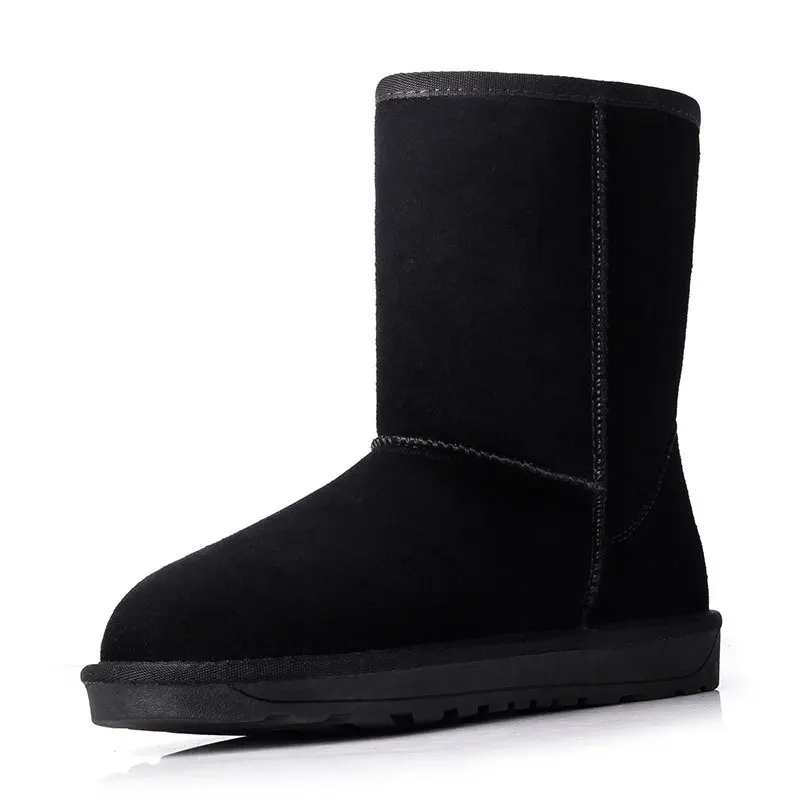 

Women's Snow Boots Fashion Warm Against the Cold Wear Resistant Shoes for Ladies Rabbit fur boots 2018