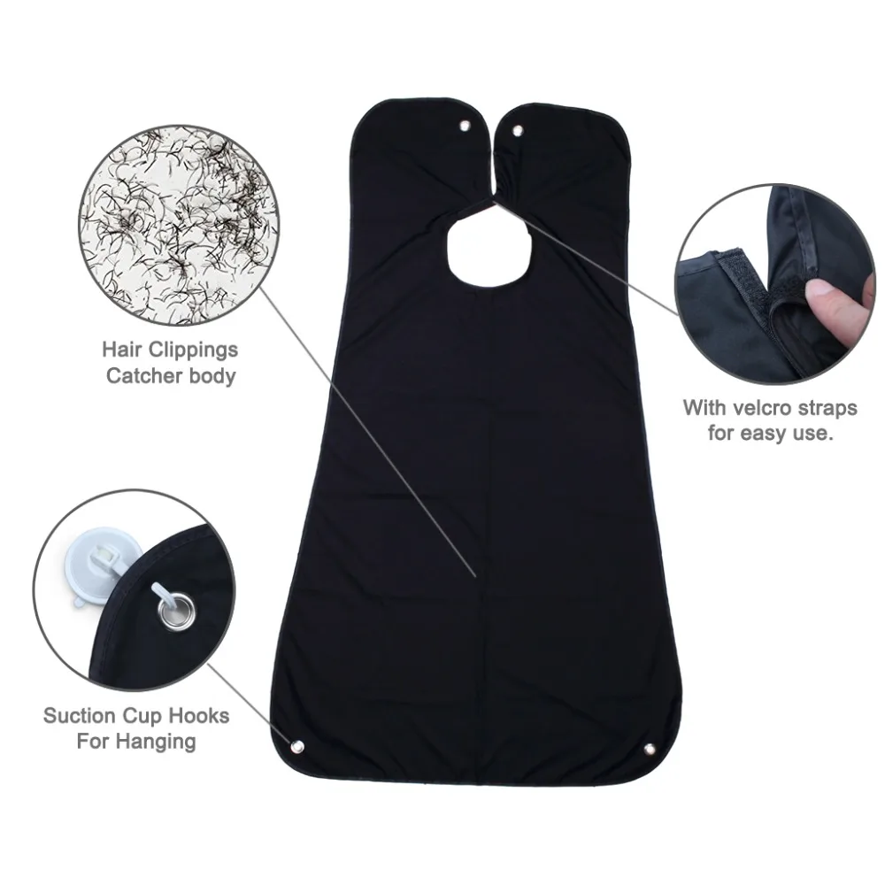 Male Beard Apron Cape Trimming Catcher for Man Shaving Clean Tool with Suction Cups for Mirror  (5)