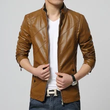Новый 2016 Мужчины Искусственной Кожи Куртки Высокое Качество Jaqueta де couro Masculina, Весна Осень Мода PU Пальто Chaqueta Hombre розничные продажи