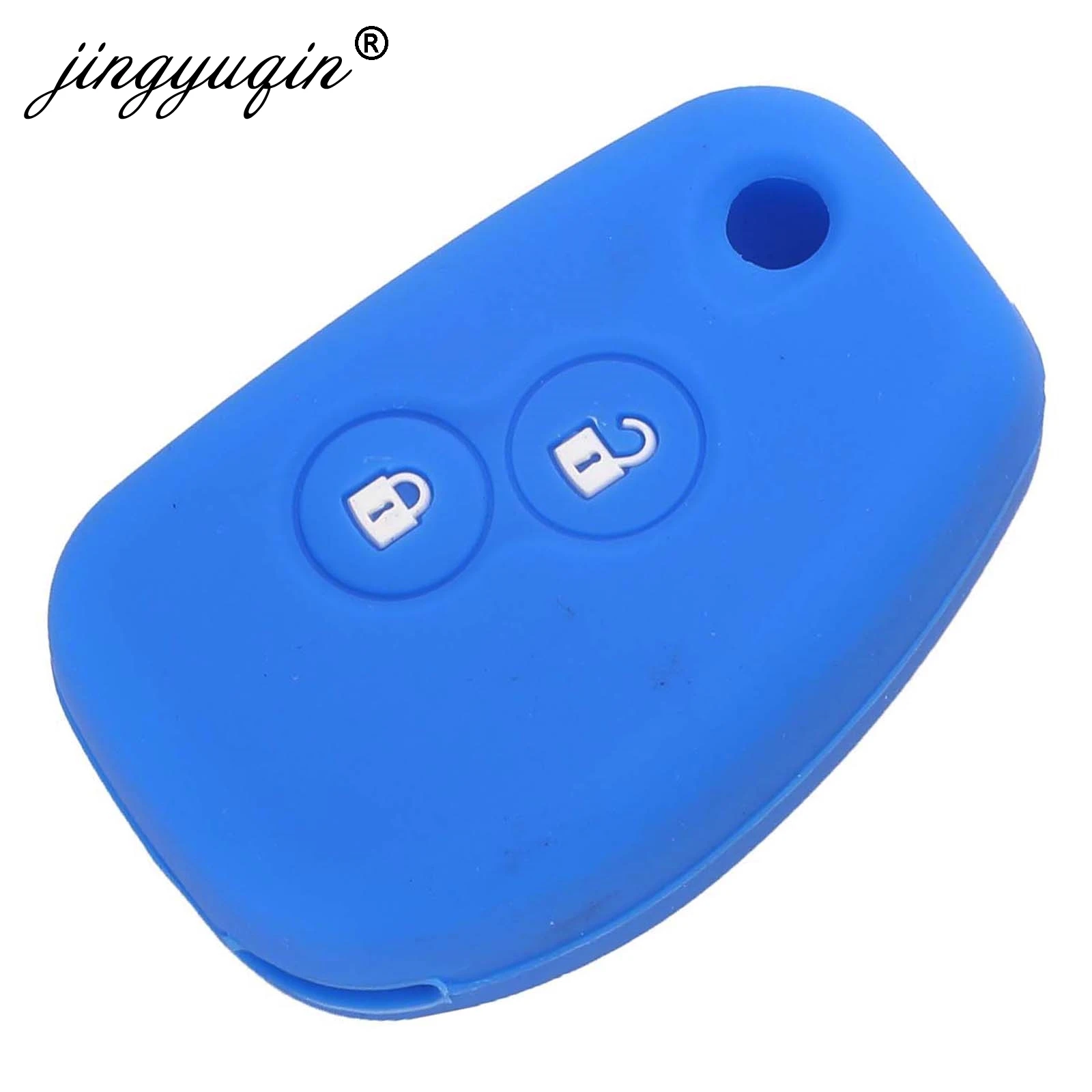 Силиконовый чехол для ключей jingyuqin с 2 кнопками Renault Kangoo DACIA Scenic Megane Sandero Captur Twingo