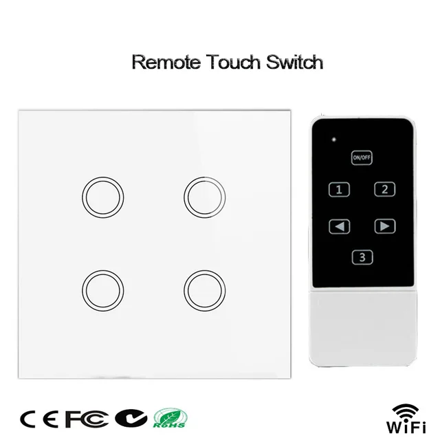 smart home wifi light switch 4 gang 1 way uk standard wireless