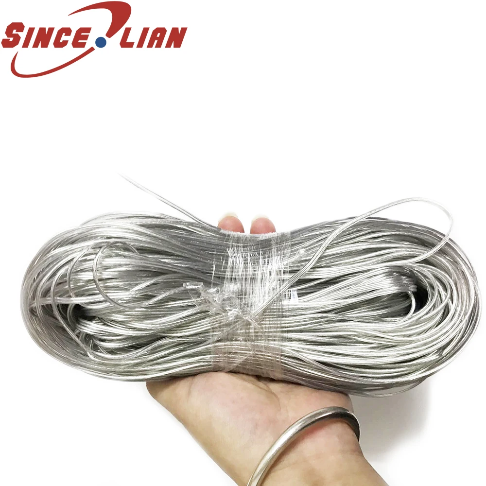 100 метров 26AWG 2468 UL2468 ПВХ Луженый голый шнур золотой серебристый медный провод