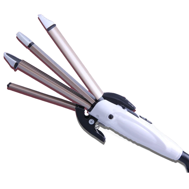 

4 in1 multifunctional hair curling iron styling tools for hair care 360 swivel cord corraguted Straight and Curl hair curler