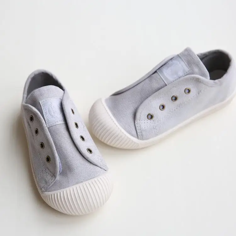 Kids Shoes Boys Summer Children's Denim Canvas Shoes Casual Soft Sneaker Baby Toddler Shoes Girls Loafers Moccasins High Quality - Цвет: Gray