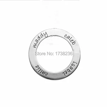 

Alloy Customized Made Callie Maddy Caleb Isabel Message Affirmation Ring Charm