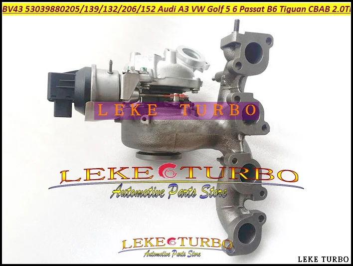 BV43 53039880205 53039880139 53039880132 53039880206 53039880152 Turbo For Audi A3 For Volkswagen VW Golf V VI Passat B6 Tiguan CBAB CBDA CBDB 2.0L TDI 140HP (1)