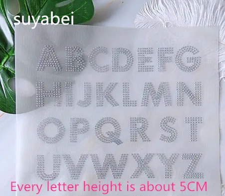 

2 sheet/lot Big 26pc English letter design stones hot fix rhinestone motif designs iron on design rhinestone applique patch