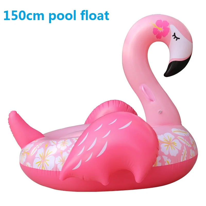 Pringting-flower-Inflatable-Flamingo-Swimming-Float-Tube-Raft-Adult-Kids-giant-pool-float-Swim-Ring-Summer - 