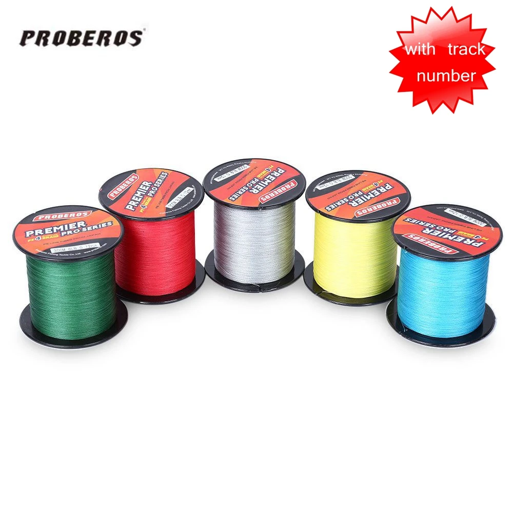 

PRO BEROS 300M Braided fishing line 4 Strands Super Strong Multifilament PE Braided Fishing Line Carp Fishing Rope Cord 6LB-80LB