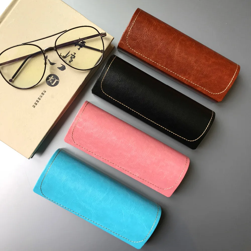 

Eyeglasses Box Glasses Case Spectacle Boxes PU Leather Eye Glasses Case High Qualtiy