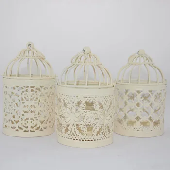 

60PCS Bird Cage Decoration Candle Holders Bird Cage Wedding Candlestick
