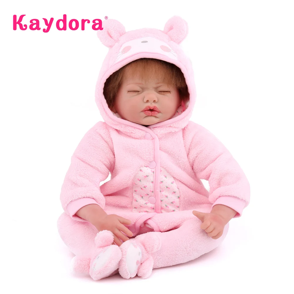 

Kaydora 55 cm Doll Reborn Realistic Reborn Baby Dolls Lifelike bebe reborn lol com corpo de silicone menina Gift For Christmas