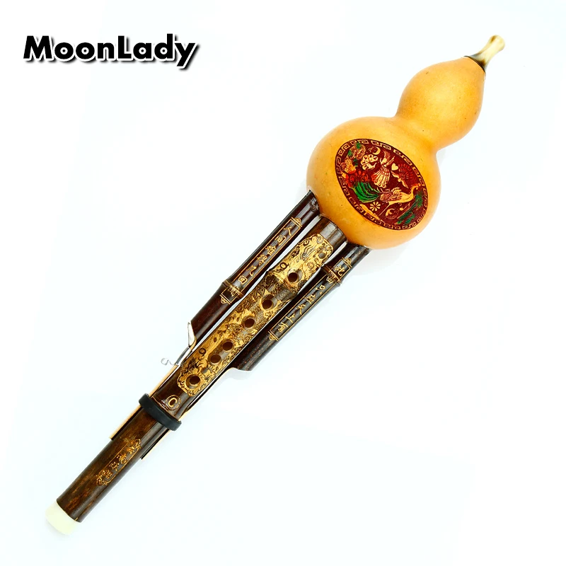 C Key Cucurbit Flute Hulusi коричневые китайские традиционные музыкальные инструменты с