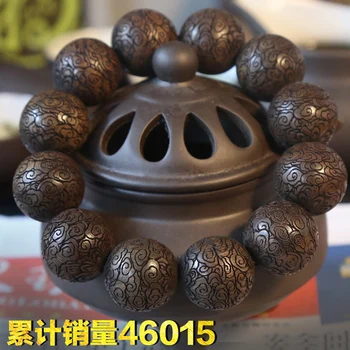 

Phoebe hand on men's transport wood beads Wenwan students lettering minimalist personality female bracelet Jewelry