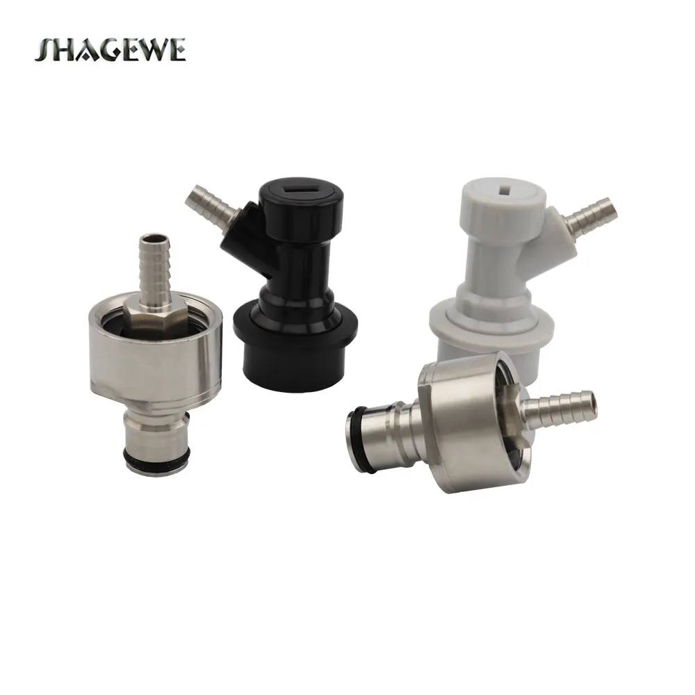 

Beer Brewing Carbonation Cap Carbonator & Ball Lock Connector fit soft PET drink bottles Homebrew Kegging