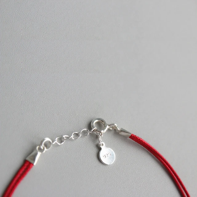 Red String Bracelet. Initial Bracelet. Sterling Silver Personalized  Kabbalah Bracelet