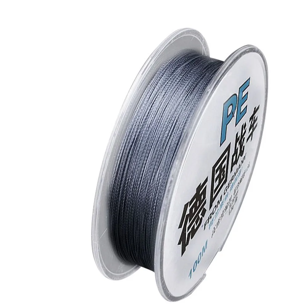 

Super Long 100 Meters High Strength Multifilament PE Fishing Line Ultra Strong Braided Multifilament Fishing Line 4 plait