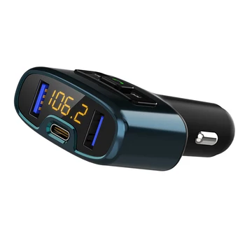 

18W Quick Charger FM Transmitter Bluetooth Car Kit FM Modulator Music Player Support USB Flash Driver