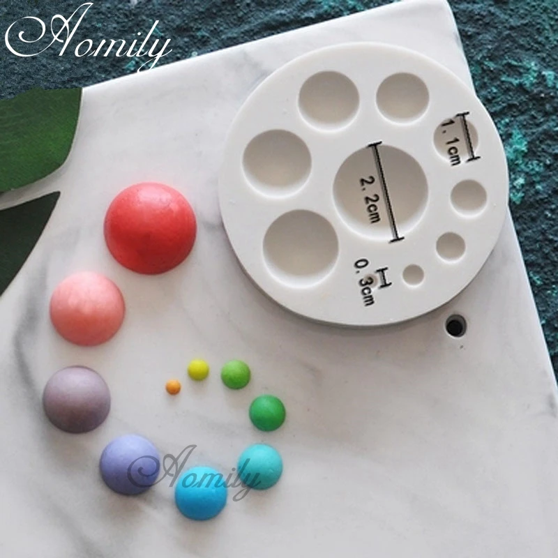 

Aomily Sugarcraft Circle Silicone Mold Fondant Mold Cake Decorating Tools Chocolate Mould DIY Baking Candy Maker Mousse Mould