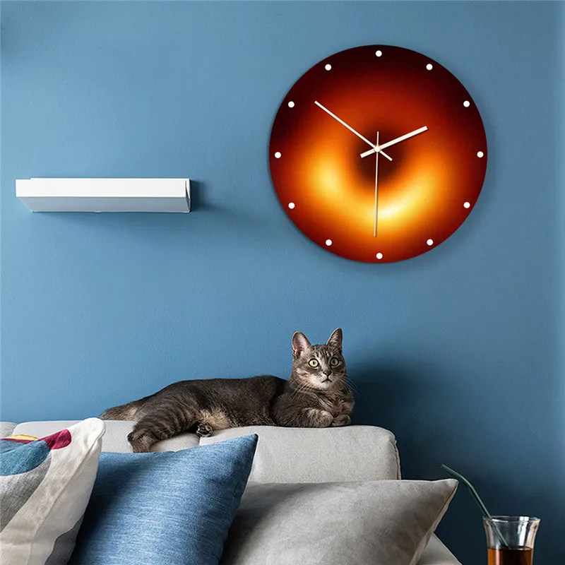 Creative Black Hole Series Acrylic Wall Clock New Starry sky Home Clock wall hangings