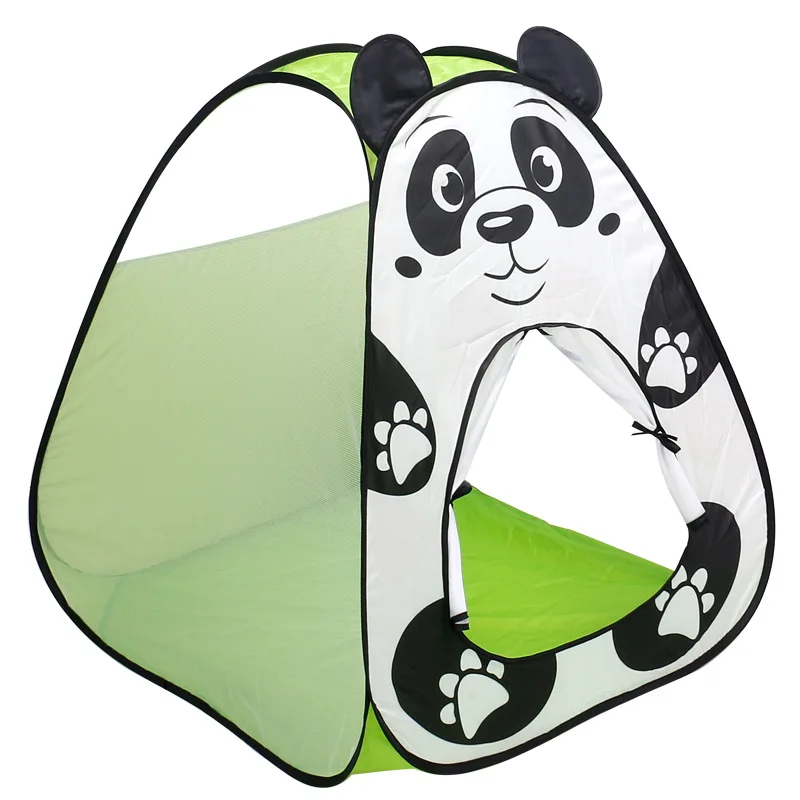 Портативные складные игровые палатки с океаническим мячом, игровой домик с изображением панды, кролика, Игровая палатка для помещений и улицы, игрушки для детей - Цвет: D