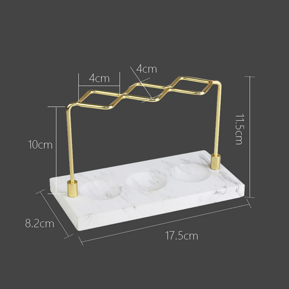 1 шт. мраморная настольная подставка для хранения 3 отделения многофункциональная Косметика Макияж футляр для кисточек держатель зубной