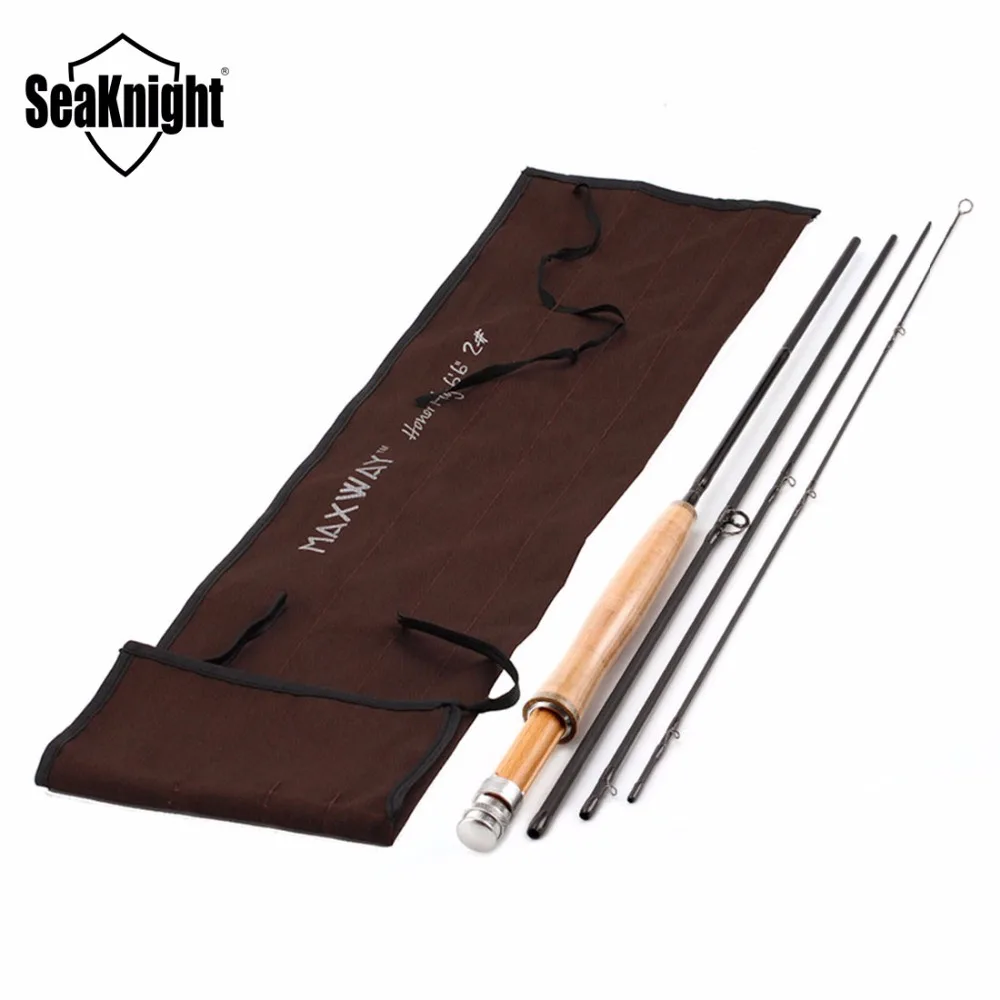 SeaKnight maxway HONOR 2# Сверхлегкая из углеродного сплава 61 г Fly Rod 1,98 м Fly Удочка деревянная катушка сиденье пробковая ручка средняя удочка