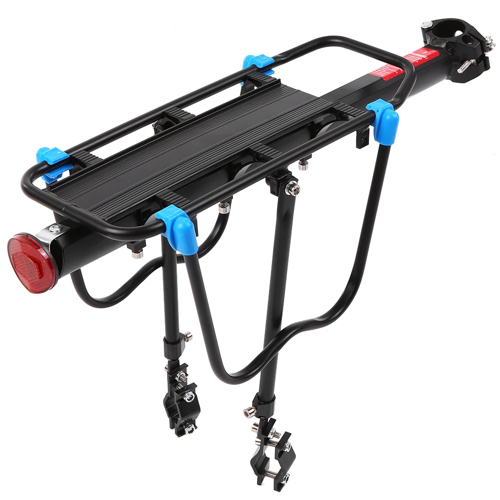 Cheap Mountain Bike Bicycle Cargo Racks Aluminum Bicycle Luggage Carrier MTB Bicycle Mountain Bike Road Bikes Rear Rack Black 4