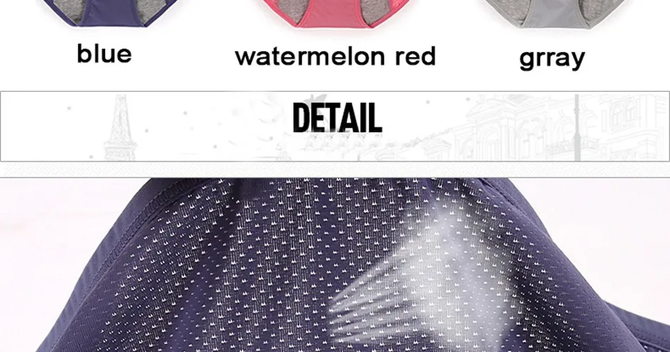 Menstrual Period High Waist Underwear Women Cotton Panties Ladies Seamless Lengthen Panties Physiological Leakproof Female Pants Briefs (24)