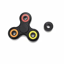 White Black Tri font b Spinner b font Fidget Toy Plastic EDC Hand font b Spinner