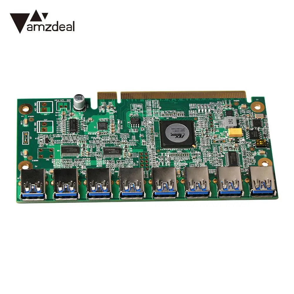 Amzdeal дисплей адаптер карты горная карта расширения Riser Card высокоскоростной PCI E 16X
