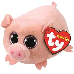 Ty Teeny тыс 4 "10 см вьющиеся свинья кольцо плюшевые чучело Коллекционная мягкие большие глаза куклы с сердце Тег