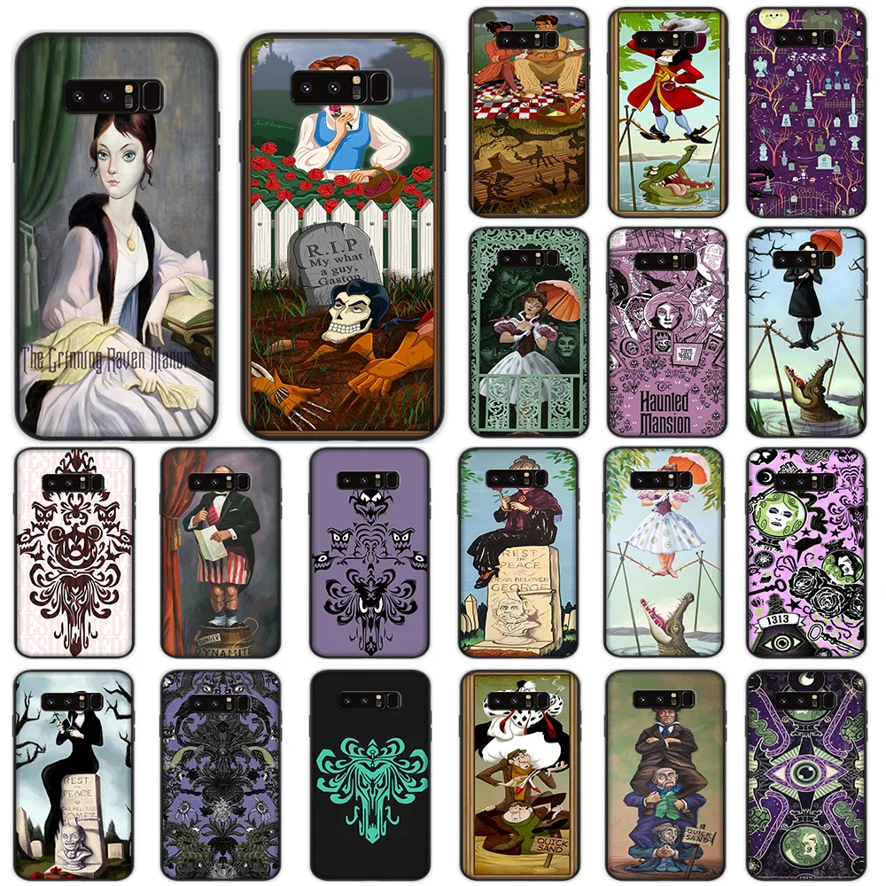 

Haunted Mansion Portraits Soft Case for Samsung Galaxy Note 8 9 10 Plus M10 M20 M30 A10s A20s A30s A40s A50s Cover