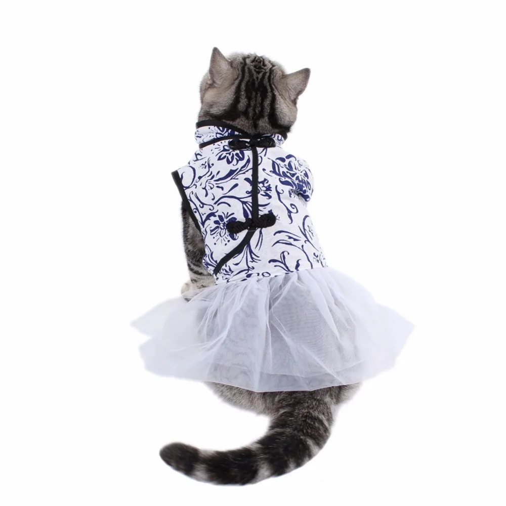 Маленькая одежда для кошек платья одежда в китайском стиле товары ткань для домашних животных костюм куртка для собаки vetement pour chat disfraz gato